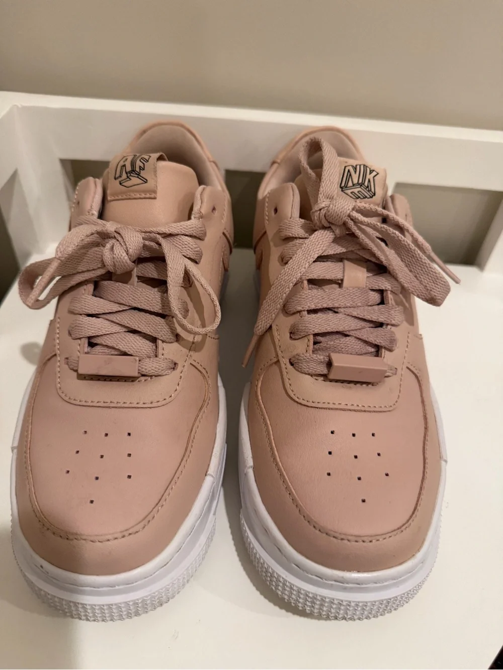 Nike Air Force 1 Pixel Particle Beige Platform Sneakers Women’s 6.5